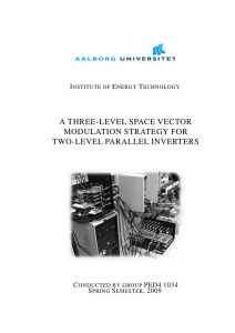 A THREE-LEVEL SPACE VECTOR MODULATION STRATEGY FOR