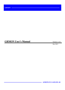 GRMON User`s Manual