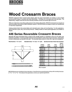 Wood Crossarm Braces - Brooks Manufacturing