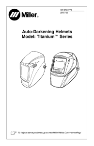 Auto-Darkening Helmets Model: Titaniumt Series