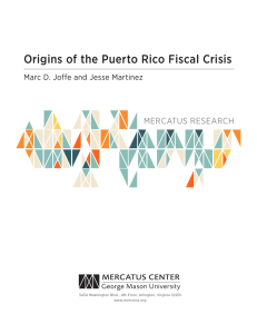 Origins of the Puerto Rico Fiscal Crisis