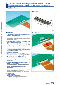 0.3mm Pitch 1.1mm Height Top and Bottom Contact Back