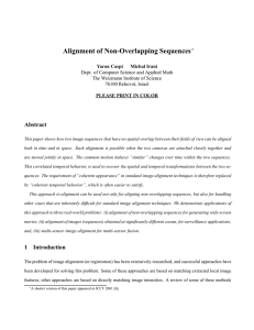 Alignment of Non-Overlapping Sequences