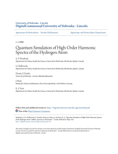 Quantum Simulation of High-Order Harmonic Spectra of the