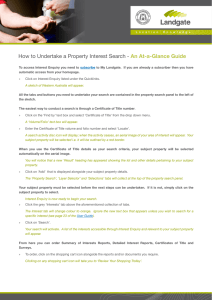 How to Undertake a Property Interest Search - An At-a