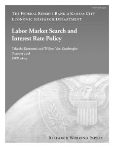 Labor Market Search and Interest Rate Policy