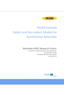 Salient and Non-salient Models for Synchronous Generator