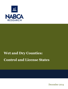 Wet and Dry Counties: Control and License States