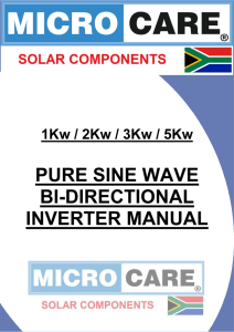 pure sine wave bi-directional inverter manual