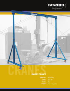 Gantry Cranes - Cynergy Ergonomics