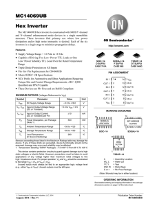 MC14069UB - Hex Inverter