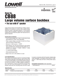 Large volume surface backbox