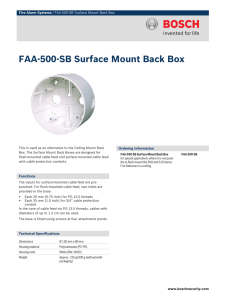 FAA‑500‑SB Surface Mount Back Box