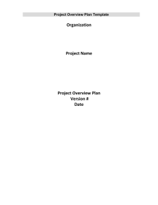 Project Overview Plan PDF