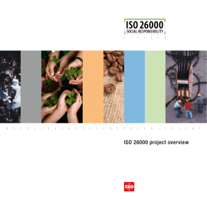 ISO 26000 - Project overview