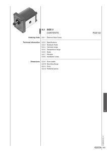 External Gear Pump Preferences for Open Loop Hydraulic