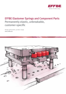 EFFBE Elastomer Springs and Component Parts Permanently
