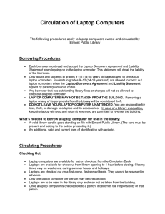Circulation of Laptop Computers