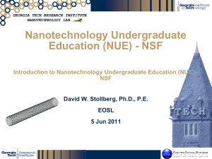 Nanotechnology Undergraduate Education (NUE)