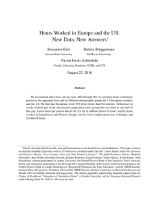 Hours Worked in Europe and the US: New Data, New Answers