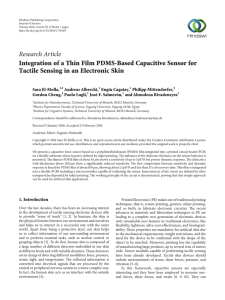 Research Article Integration of a Thin Film PDMS