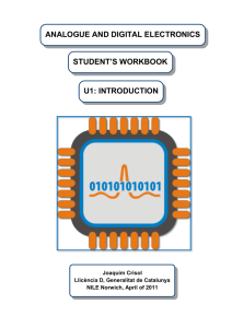 student`s workbook analogue and digital electronics u1: introduction