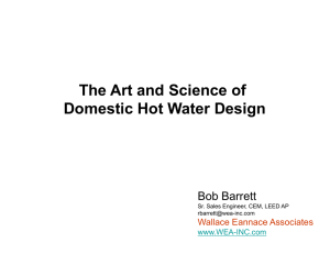The Art and Science of Domestic Hot Water Design