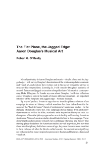 The Flat Plane, the Jagged Edge: Aaron Douglas`s