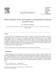 Electromagnetic forces and torques in nanoparticles irradiated by