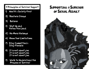 Supporting a Survivor of Sexual Assault