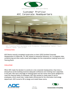 Customer Profile: AOC Corporate Headquarters