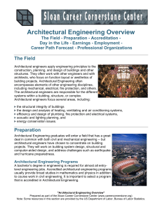 Architectural Engineering Overview