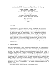 Automatic PCB Inspection Algorithms: A Survey 1 abstract 2