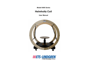 Helmholtz Coil - ETS