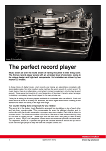 The perfect record player