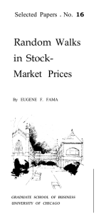 Random Walks in Stock- Market Prices