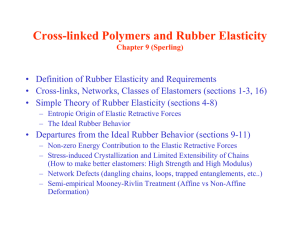 Cross-linked Polymers and Rubber Elasticity