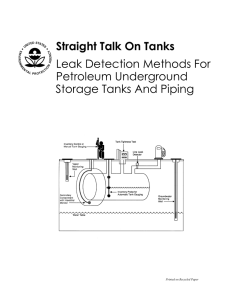 Leak Detection Methods For Petroleum Underground Storage Tanks