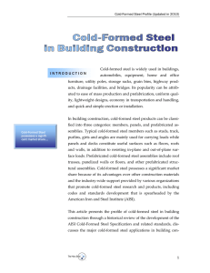 Cold-Formed Steel Profile (Updated in 2010)