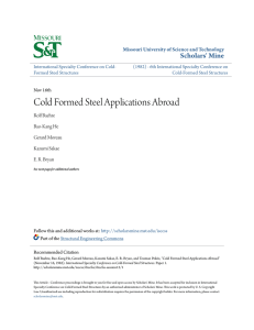 Cold Formed Steel Applications Abroad
