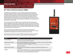 Product Data Sheet 3M™ ESD Pro ESD Event Indicator CTM082