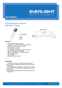 Infrared Receiver Module IRM-36xxT Series