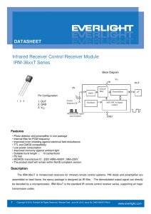 Infrared Receiver Control Receiver Module IRM-36xxT