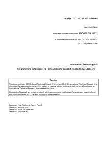 ISO/IEC JTC1 SC22 WG14 N1169 Information - Open