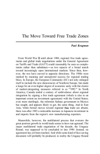 The Move Toward Free Trade Zones