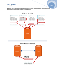 How Nodes Overlap What is a node?