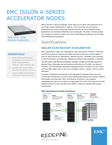 EMC Isilon A-Series Accelerator Nodes