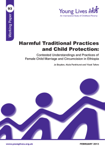 Harmful Traditional Practices and Child Protection