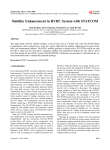 Stability Enhancement in HVDC System with STATCOM