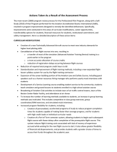 Actions Taken As a Result of the Assessment Process